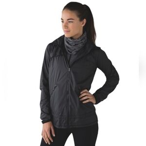 Lululemon Run and Done Neck Warmer Black/White O/S